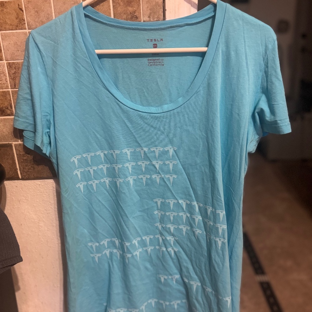 Blue Tesla Shirt - Women’s